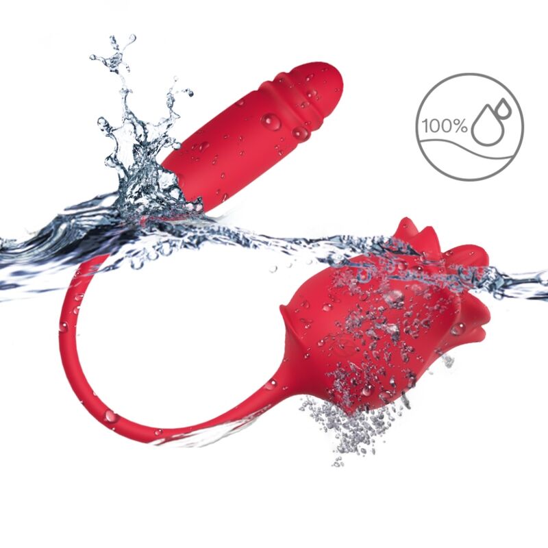 ARMONY - ESTIMULADOR E VIBRADOR ROSA COLA VERMELHO Sexshoptuga 