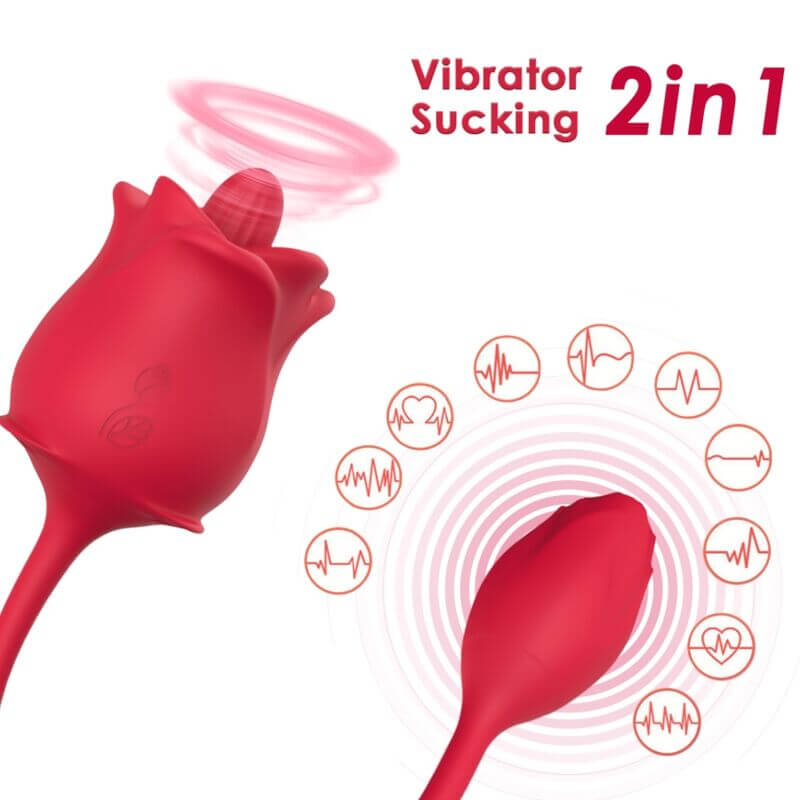 ARMONY - ESTIMULADOR E VIBRADOR ROSA COLA VERMELHO Sexshoptuga 