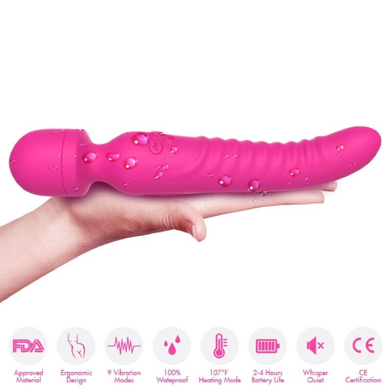 ARMONY - MISSION MASSAGER AND VIBRATOR HEAT EFFECT FUCHSIA Sexshoptuga 