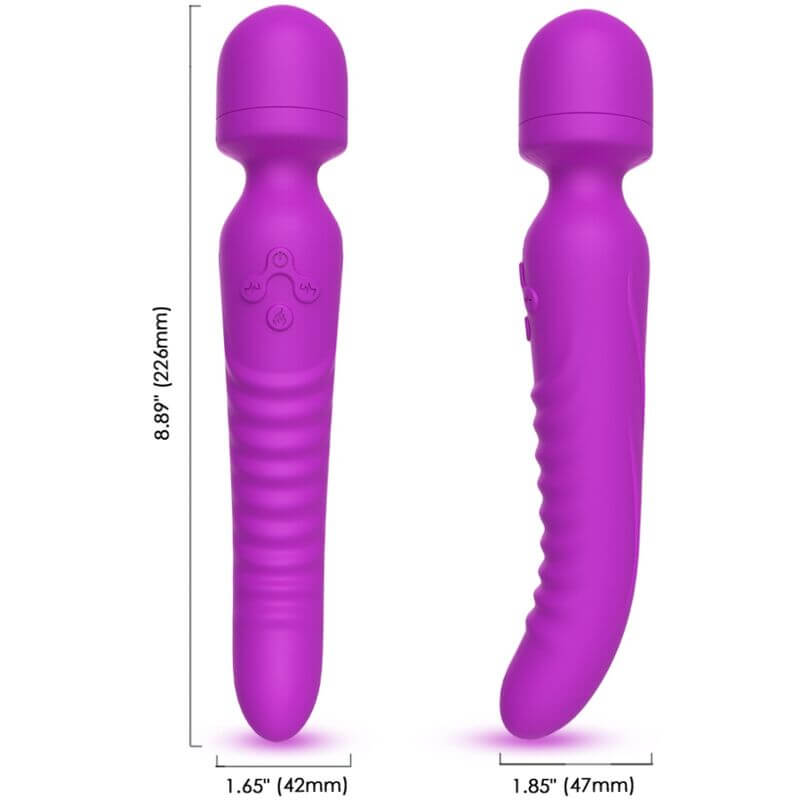 ARMONY - MASSAGER MISSION E VIBRADOR EFEITO DE CALOR ROXO - Sexshoptuga 