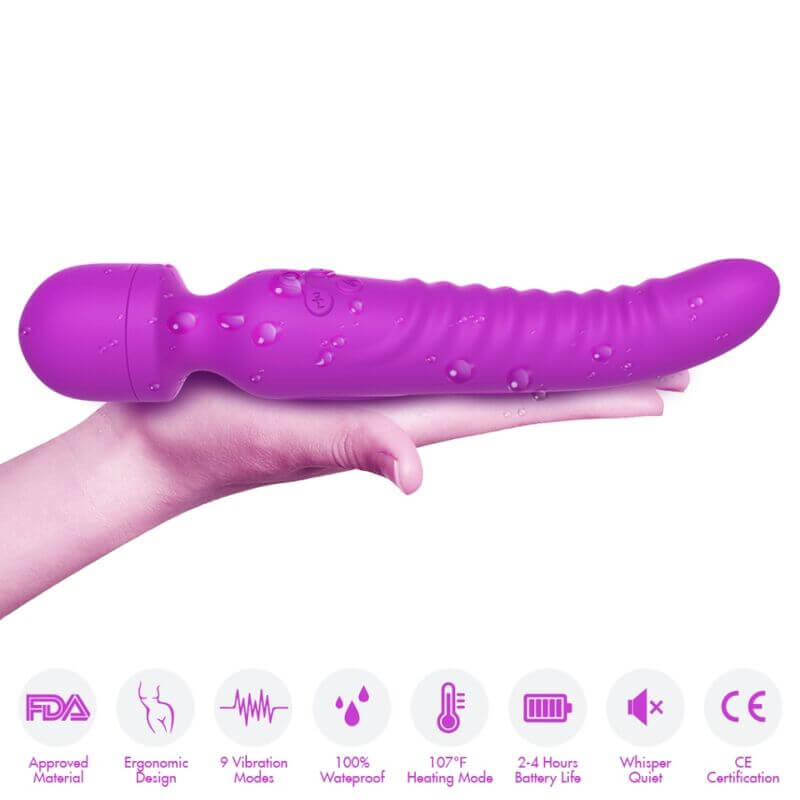 ARMONY - MASSAGER MISSION E VIBRADOR EFEITO DE CALOR ROXO - Sexshoptuga 