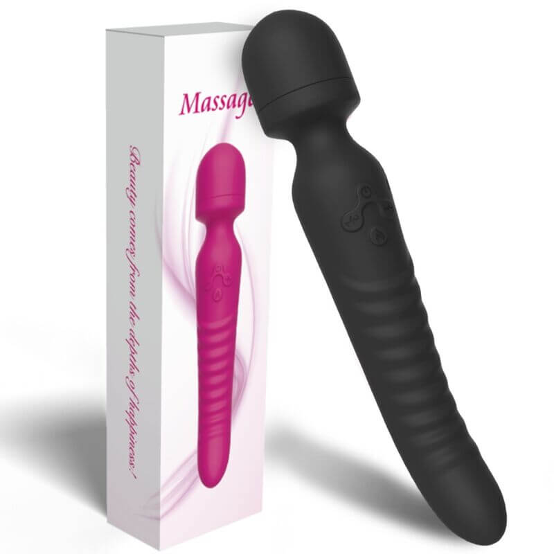 ARMONY - MASSAGER MISSION E VIBRADOR EFEITO DE CALOR PRETO - Sexshoptuga 