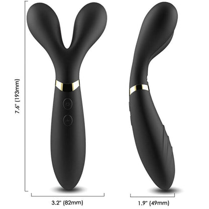 ARMONY - Y-WAND MASSAGER AND DOUBLE HEAD VIBRATOR BLACK