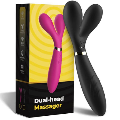 ARMONY - Y-WAND MASSAGER AND DOUBLE HEAD VIBRATOR BLACK