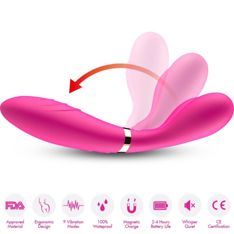 ARMONY - Y-WAND MASSAGER AND DOUBLE HEAD VIBRATOR FUCHSIA Sexshoptuga 