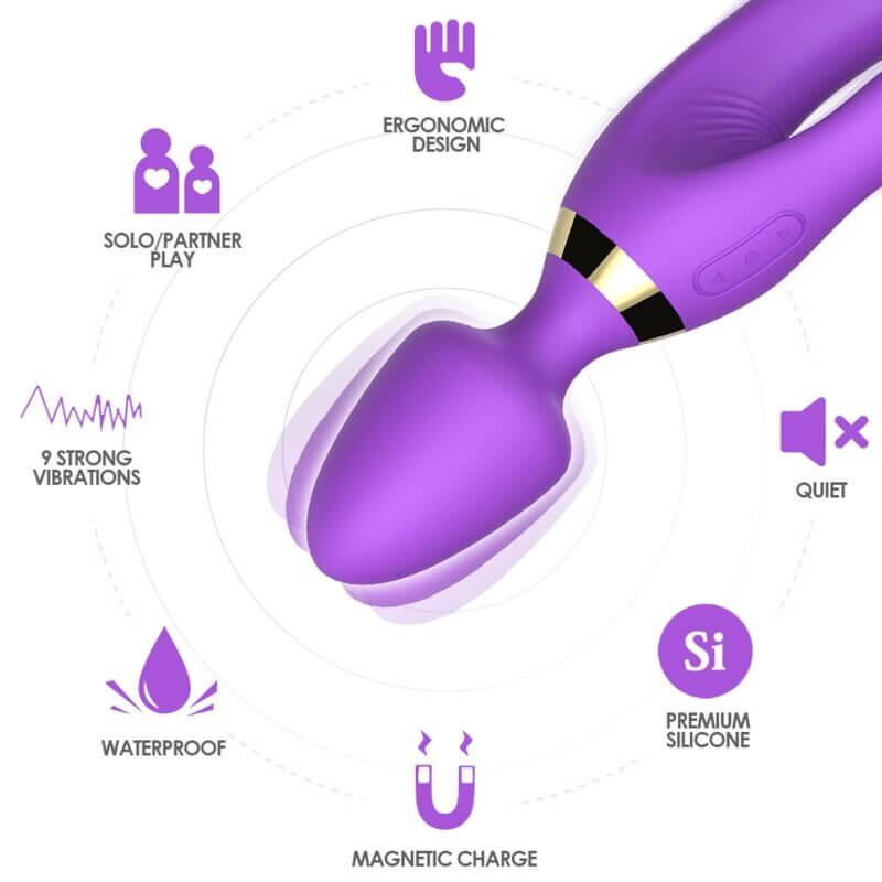 ARMONY - MASSAGER E VIBRADOR COELHO ROXO Sexshoptuga 