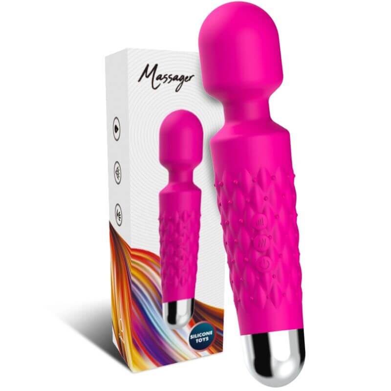 ARMONY - MASSAGER POSTMAN E VIBRADOR CABEÇA SUPER FLEXÍVEL FÚCSIA Sexshoptuga 