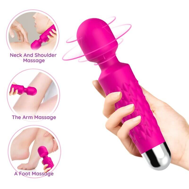 ARMONY - MASSAGER POSTMAN E VIBRADOR CABEÇA SUPER FLEXÍVEL FÚCSIA Sexshoptuga 