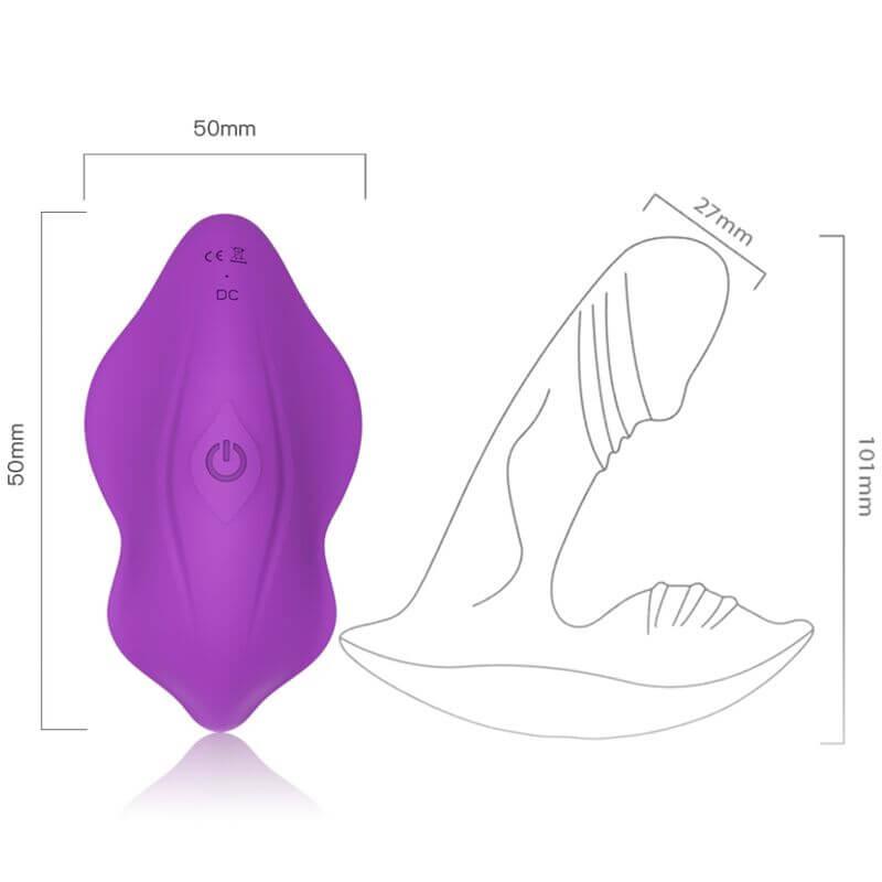 ARMONY - VIBRADOR DE APITO CONTROLE REMOTO INTRODUZÍVEL ROXO - Sexshoptuga 