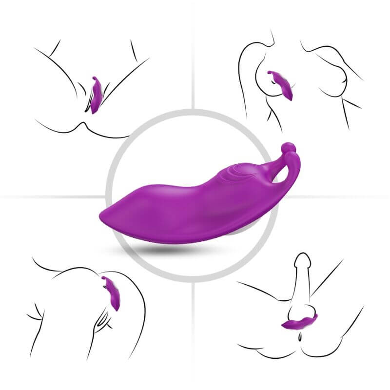 ARMONY - HONEYBEE WEARABLE CALÇAS VIBRADOR G-SPOT CONTROLE REMOTO ROXO Sexshoptuga 