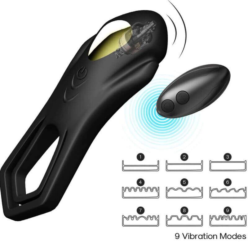 ARMONY - ROADSTER VIBRATOR DOUBLE RING REMOTE CONTROL BLACK Sexshoptuga 