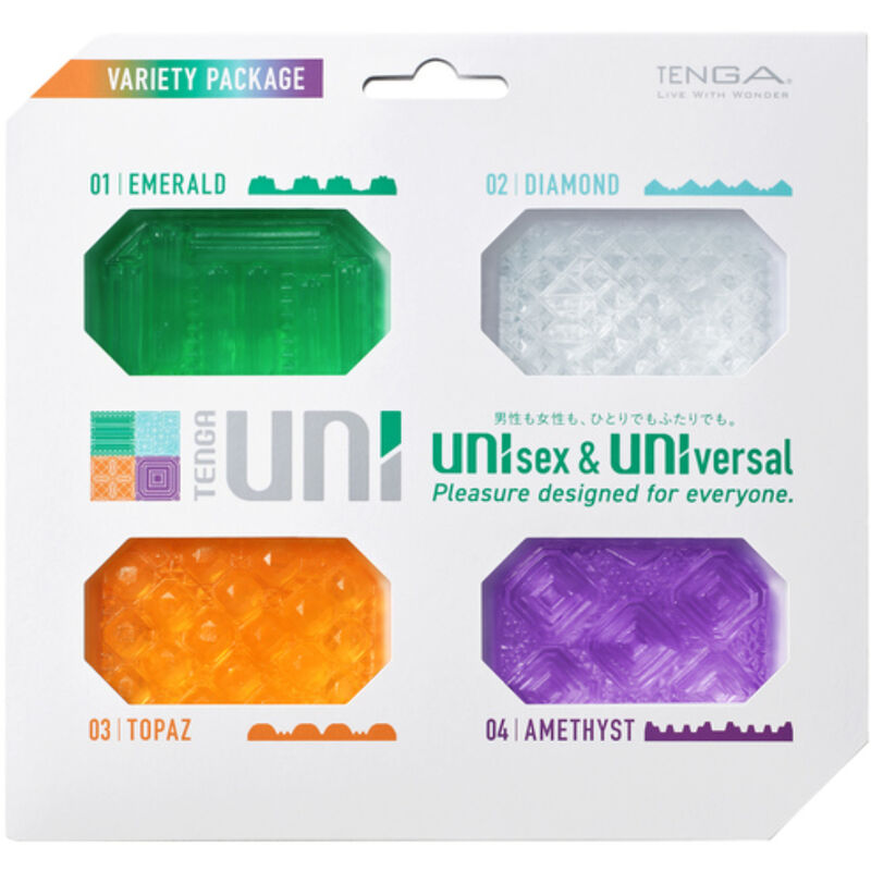 TENGA - MASTURBADOR UNI VARIETY DEDAL PACK 4 UNIDADES - Sexshoptuga 