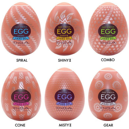 TENGA - PACOTE DE OVOS MASTURBADOR HARD BOILED 6 UNIDADES - Sexshoptuga 