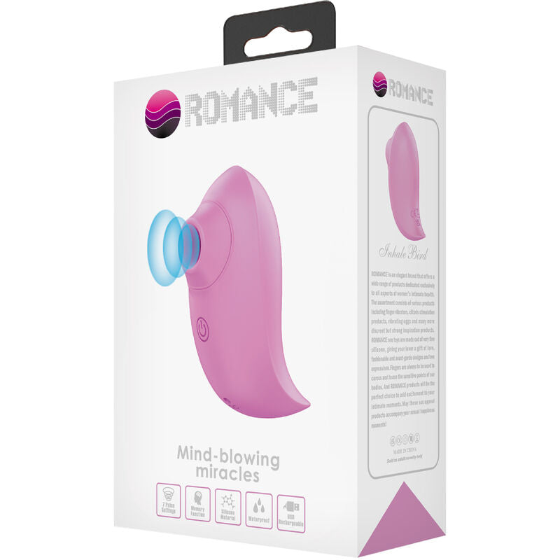 ROMANCE - INALE BIRD MINI SUCKER COM FUNO DE MEMÓRIA - Sexshoptuga  Sexshoptuga 