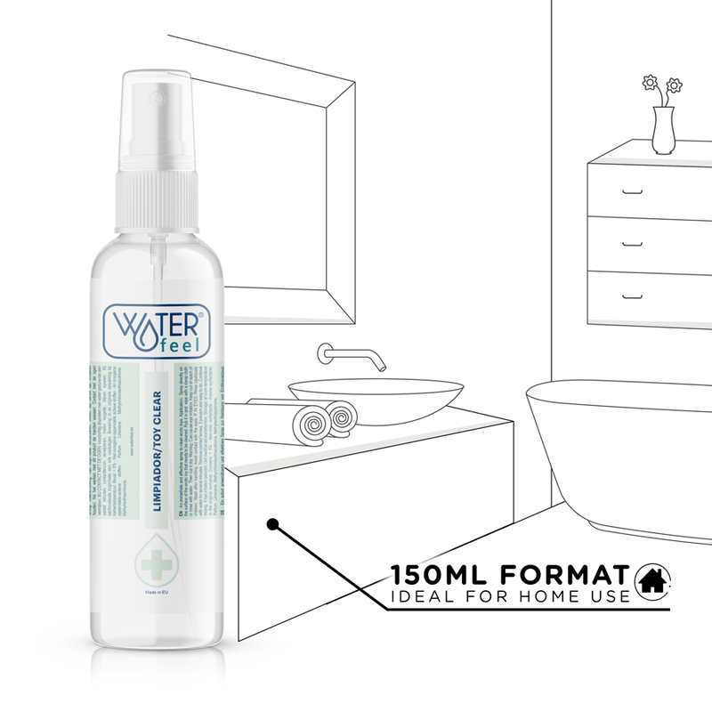 WATERFEEL - LIMPADOR DE BRINQUEDOS ESTÉRIL 150 ML - Sexshoptuga  Sexshoptuga 