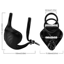 ARMONY - BLACK SCROTUM MANTA VIBRATING RING Sexshoptuga 