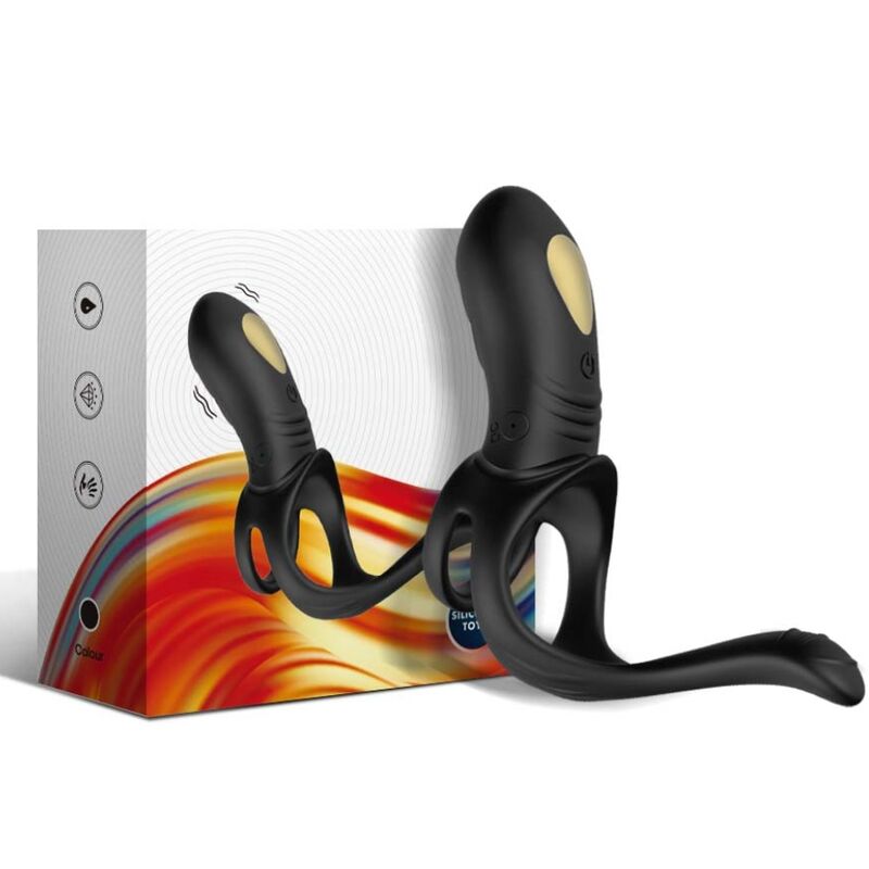 ARMONY - JOY JUMPER RING VIBRADOR PARA CASAIS E PLUG ANAL CONTROLE REMOTO PRETO Sexshoptuga 