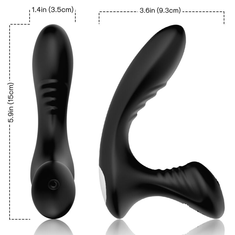 ARMONY - STORM VIBRADOR ANAL PRÓSTATA E PLUG CONTROLE REMOTO PRETO Sexshoptuga 