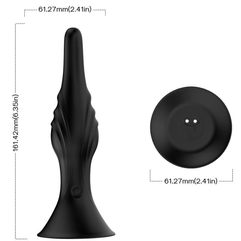 ARMONY - VIBRADOR E PLUG ANAL CONTROLE REMOTO PRETO Sexshoptuga 