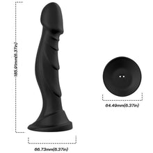 ARMONY - BLACK REMOTE CONTROL DILDO AND ANAL PLUG VIBRATOR