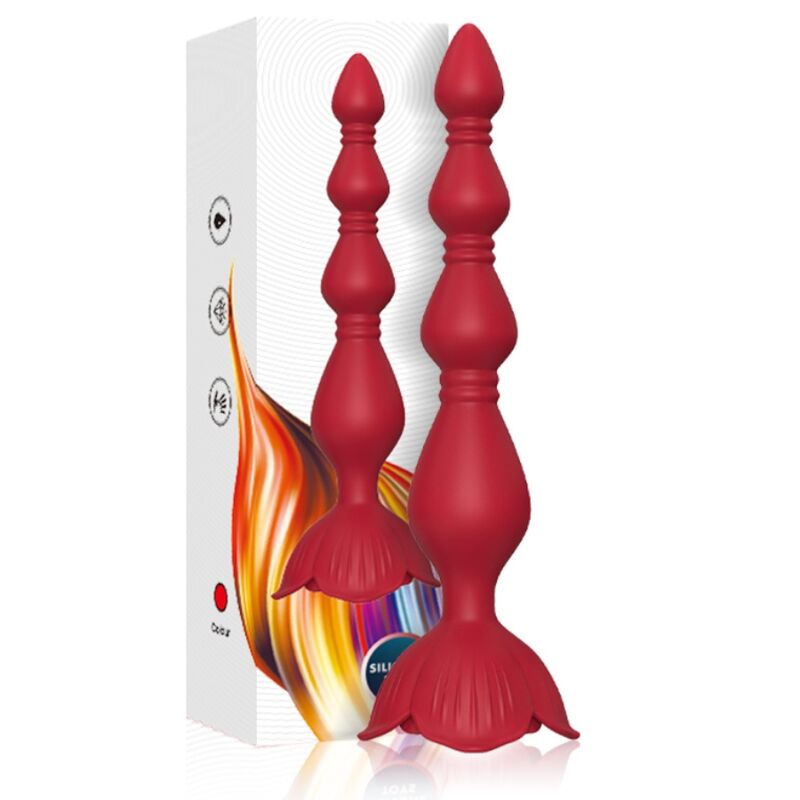 ARMONY - PAGODE VIBRADOR ROSA E PLUG ANAL VERMELHO Sexshoptuga 