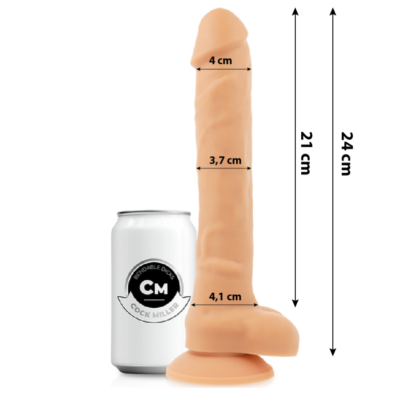 COCK MILLER - COCKSIL 24 CM ARTICULABLE SILICONE DENSITY