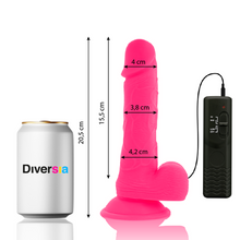 DIVERSIA - VIBRAO FLEXÍVEL DIVERSIA ROSA 20.5 CM -O- 4.2 CM - Sexshoptuga  Sexshoptuga 