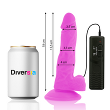 DIVERSIA - FLEXÍVEL VIBRATÓRIO ROXO 18 CM -O- 4 CM - Sexshoptuga 