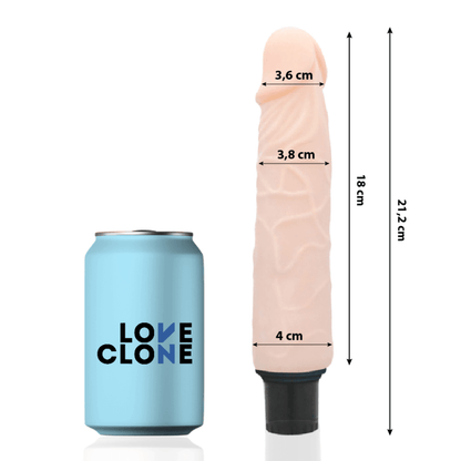 LOVECLONE - VIBRADOR AUTO LUBRIFICANTE FINN 21.2 CM -O- 3.8 CM - Sexshoptuga 