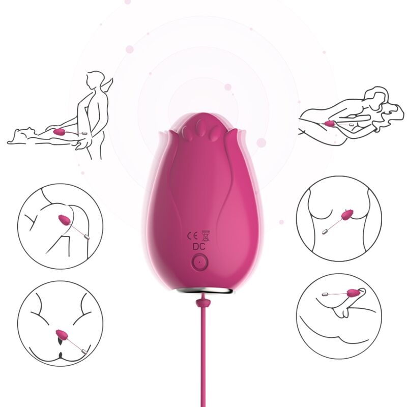 ARMONY - VIBRADOR DE OVO MANDALA G-SPOT CONTROLE REMOTO FÚCSIA Sexshoptuga 