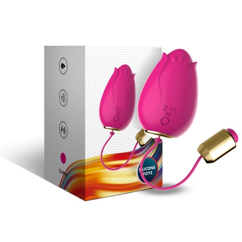 ARMONY - VIBRADOR DE OVO MANDALA G-SPOT CONTROLE REMOTO FÚCSIA Sexshoptuga 