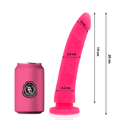 DELTA CLUB -TOYS DILDO MÉDICO ROSA SILICONE 20 CM -O- 4 CM - Sexshoptuga 