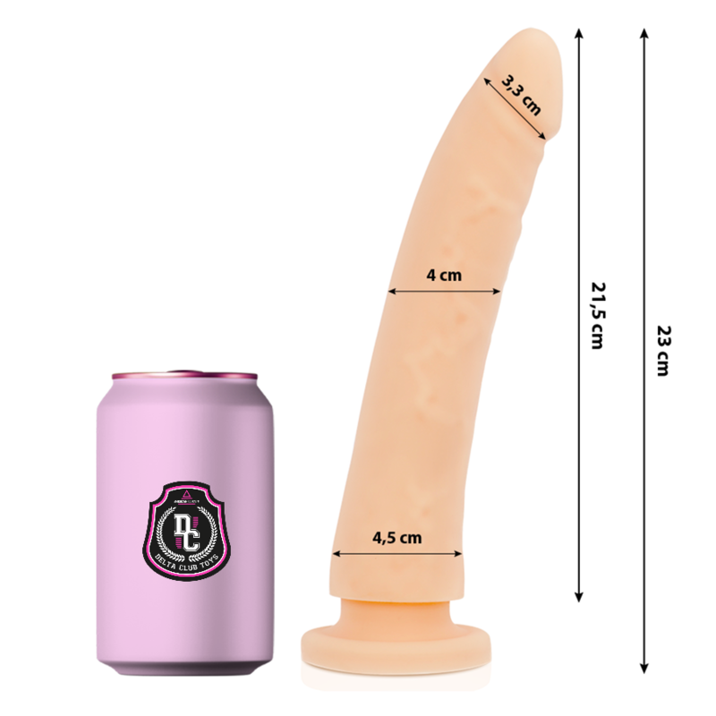 DELTA CLUB - TOYS DILDO MÉDICO NATURAL SILICONE 23 CM -O- 4.5 CM - Sexshoptuga  Sexshoptuga 