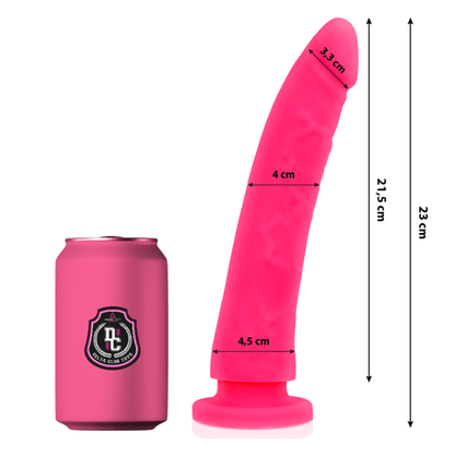 DELTA CLUB - TOYS DILDO MÉDICO DE SILICONE ROSA 23 CM -O- 4.5 CM - Sexshoptuga 