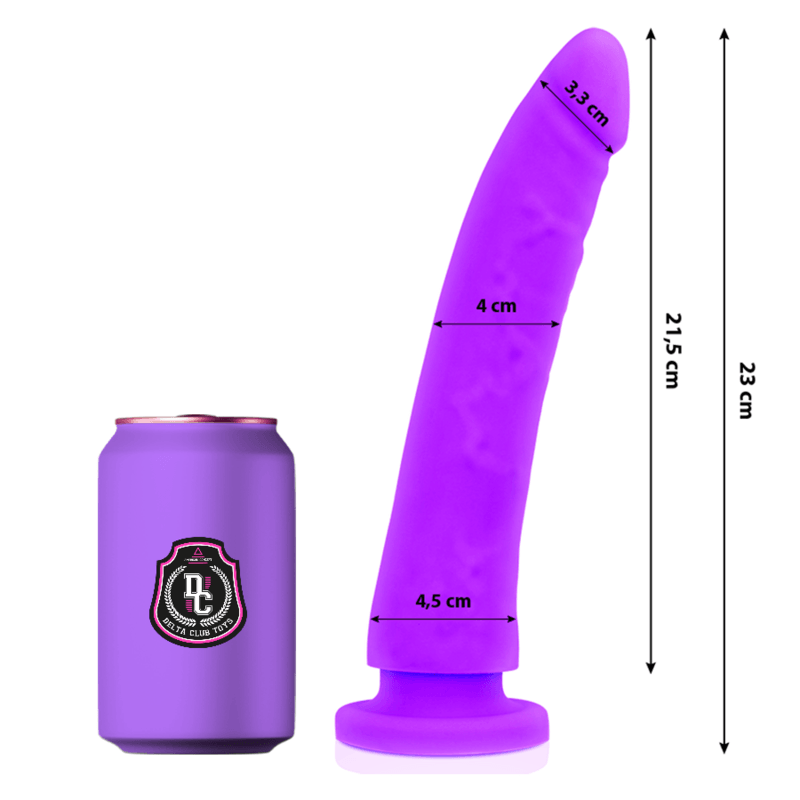 DELTA CLUB - TOYS LILAC DILDO MEDICAL SILICONE 23 CM -O- 4.5 CM - Sexshoptuga 