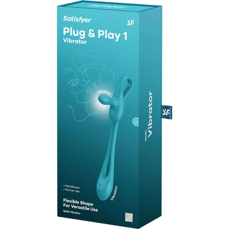 SATISFYER - PLUG & PLAY 1 MULTIVIBRADOR FLEXÍVEL Sexshoptuga 