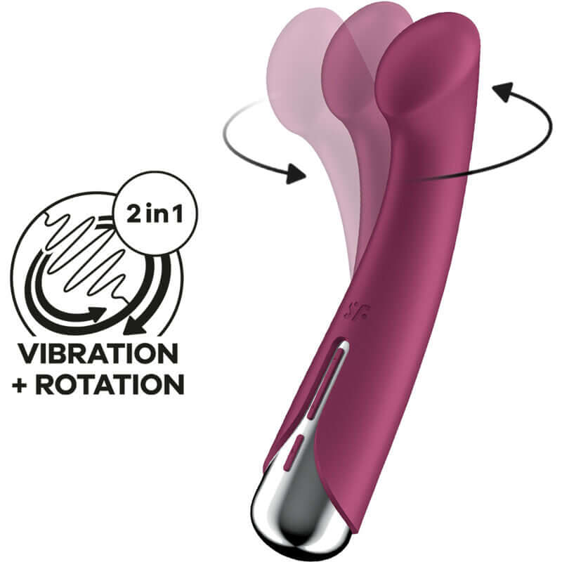 SATISFYER - SPINNING G-SPORT 1 RED ROTATOR VIBRATOR Sexshoptuga 