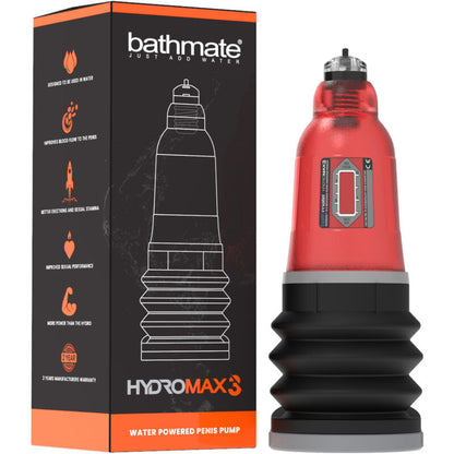 BATHMATE - HYDROMAX 3 VERMELHO - Sexshoptuga 