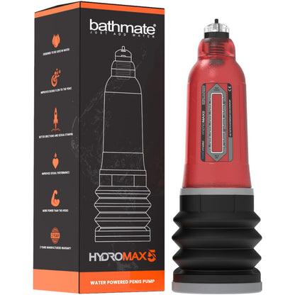 BATHMATE - HYDROMAX 5 X20 VERMELHO - Sexshoptuga 