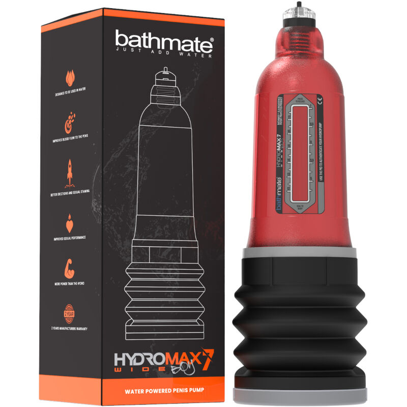 BATHMATE - HYDROMAX 7 WIDE BOY X30 VERMELHO - Sexshoptuga 