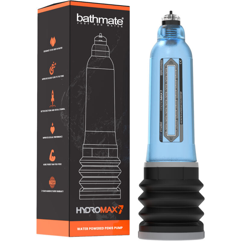 BATHMATE - HYDROMAX 7 BOMBA DE AUMENTO DO PÉNIS AZUL - Sexshoptuga 