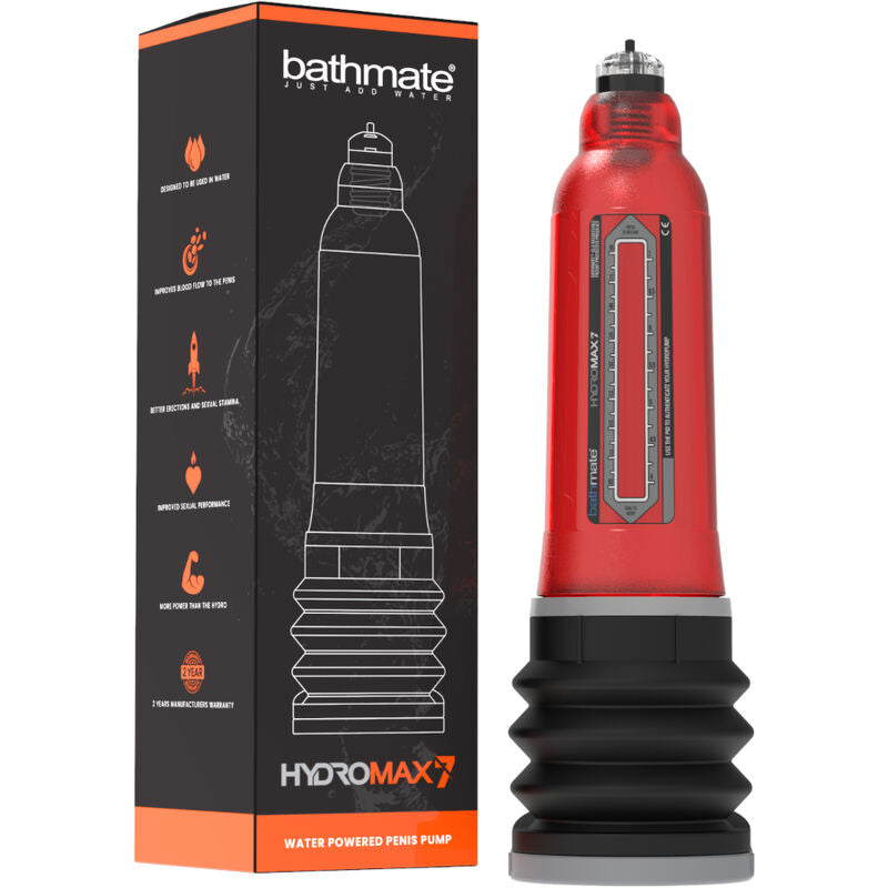 BATHMATE - HYDROMAX 7 BOMBA DE AUMENTO DO PÊNIS VERMELHA - Sexshoptuga  Sexshoptuga 