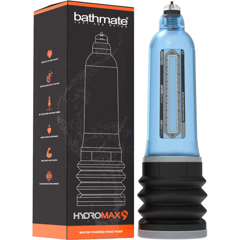 BATHMATE - HYDROMAX 9 BOMBA DE AUMENTO DO PÊNIS AZUL - Sexshoptuga  Sexshoptuga 