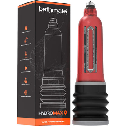 BATHMATE - HYDROMAX 9 BOMBA DE AUMENTO DO PÉNIS VERMELHA - Sexshoptuga 