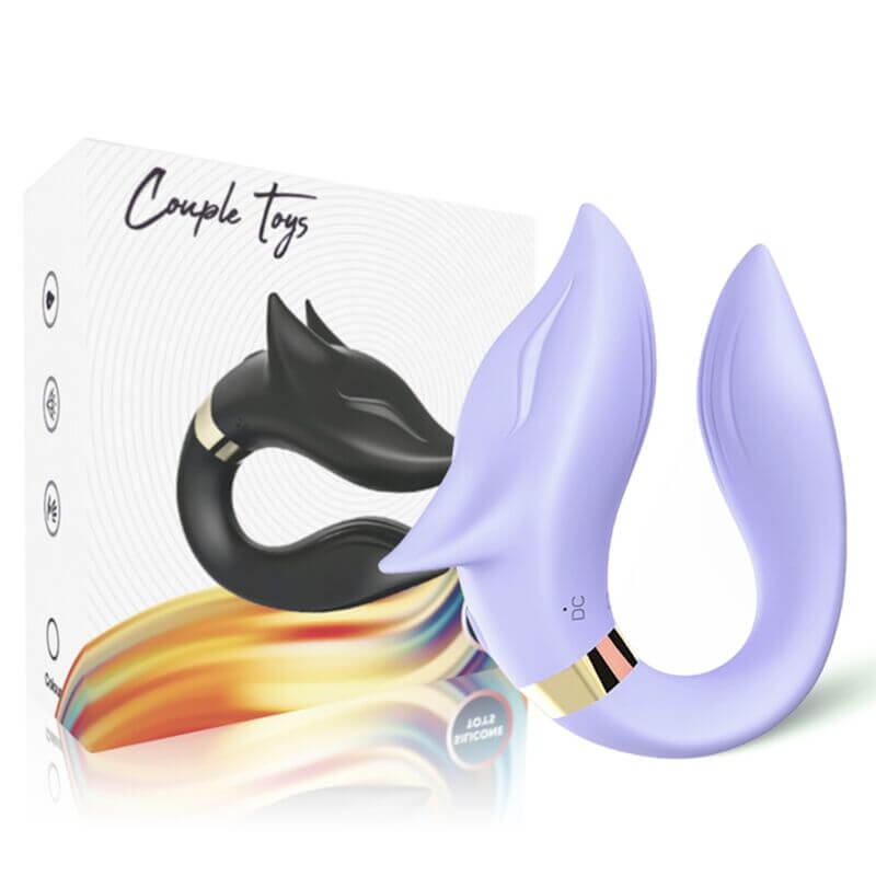 ARMONY - VIBRADOR FOX PARA CASAIS COM CONTROLE REMOTO ROXO Sexshoptuga 