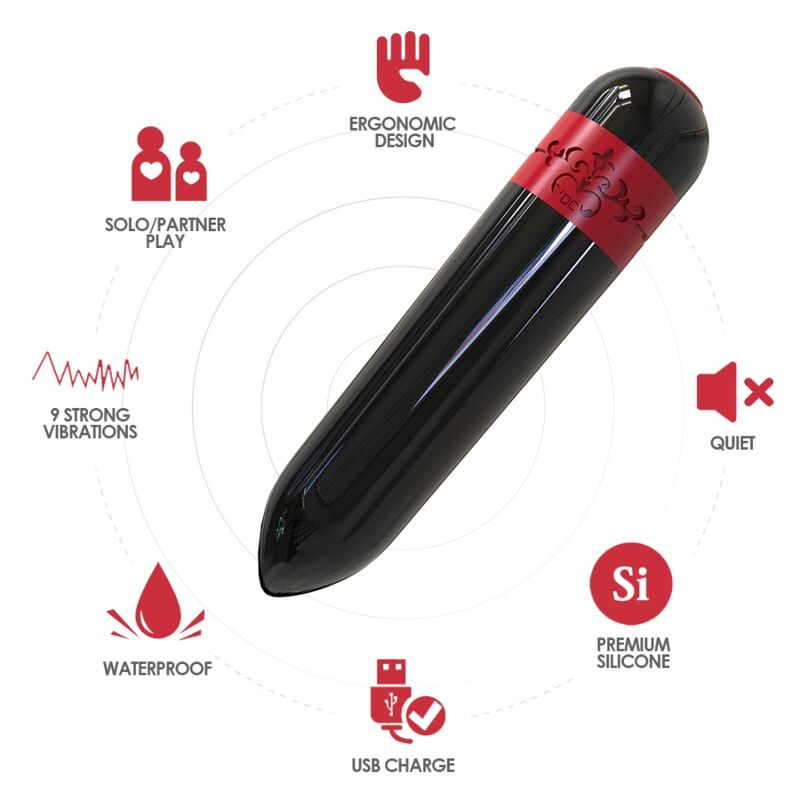 ARMONY - ROCKET VIBRADOR BALA CONTROLE REMOTO PRETO - Sexshoptuga  Sexshoptuga 