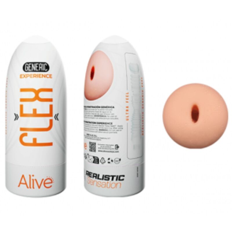 ALIVE - FLEX MASTURBADOR MASCULINO GENÉRICO TAMANHO M - Sexshoptuga  Sexshoptuga 