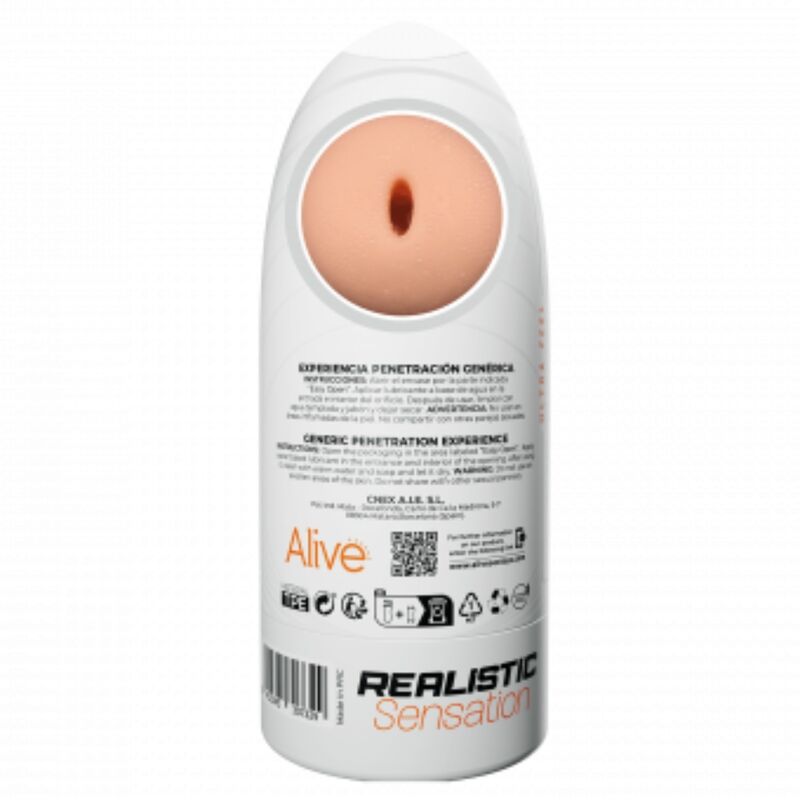 ALIVE - FLEX MASTURBADOR MASCULINO GENÉRICO TAMANHO M - Sexshoptuga  Sexshoptuga 