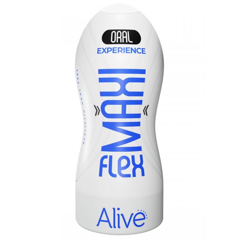 ALIVE - MAXI FLEX MASTURBADOR MASCULINO ORAL TAMANHO L - Sexshoptuga  Sexshoptuga 