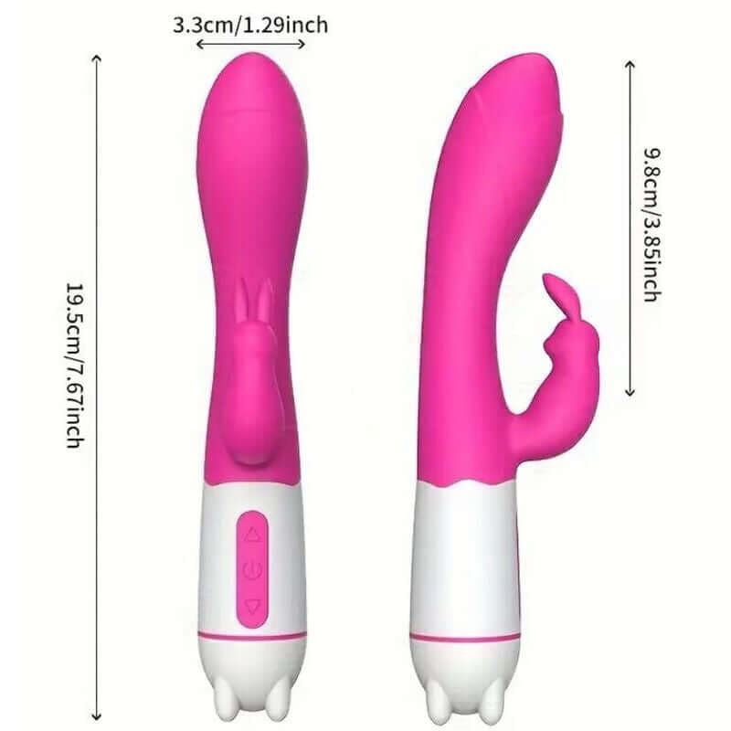 ARMONY - HAPPY VIBRADOR E ESTIMULADOR DE COELHO FÚCSIA Sexshoptuga 